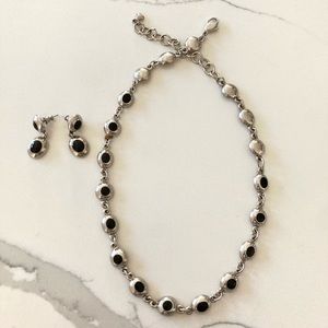 Reversible Necklace and Earrings set